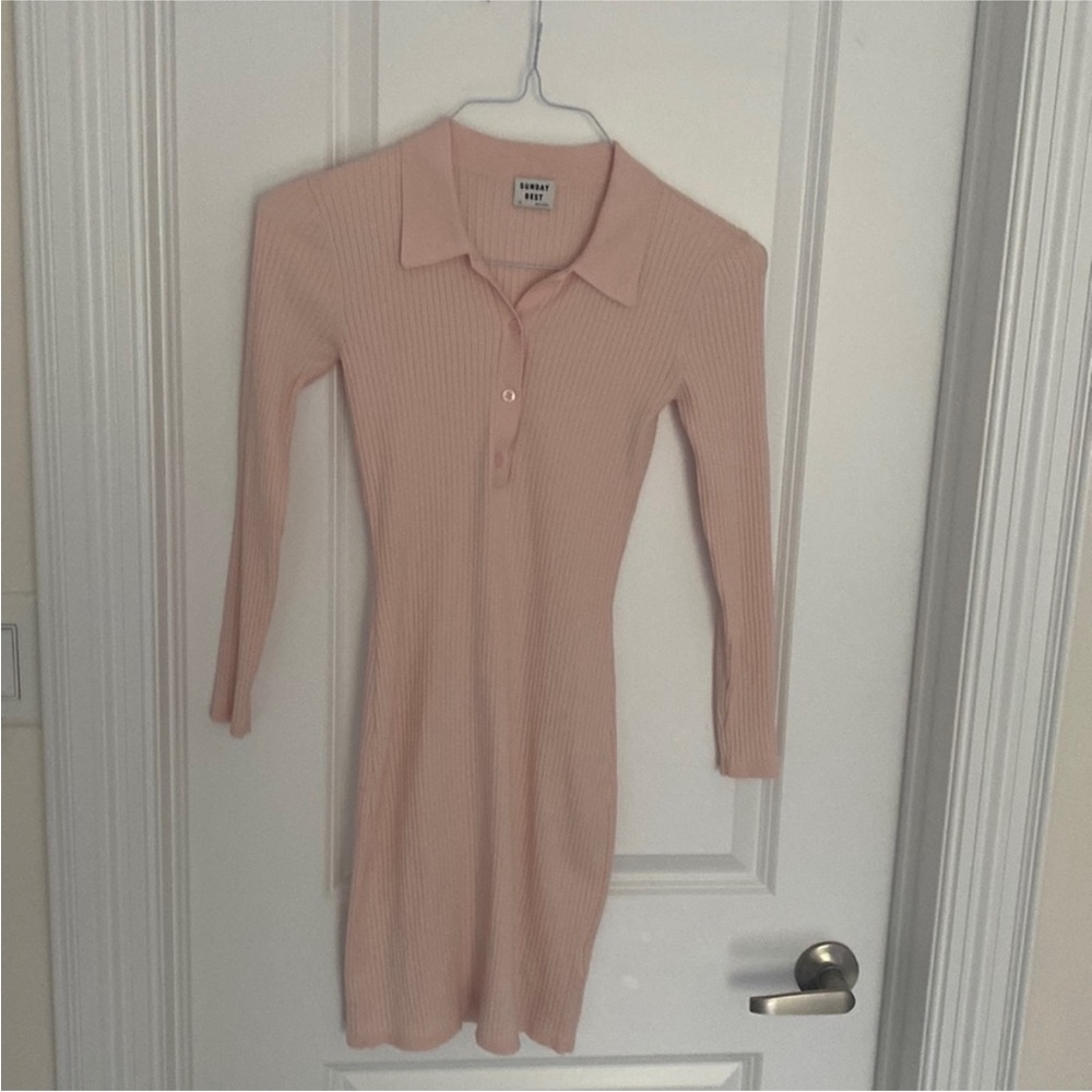 Aritzia Pink Polo Dress - Picture 4 of 8